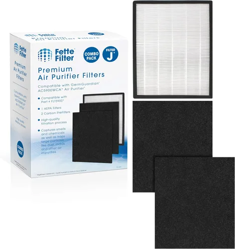 Fette Filter - Filtro de repuesto HEPA H13 de alta calidad J compatible con GermGuardian FLT5900 para AC5900WCA y AC5900WDLX purificador de aire