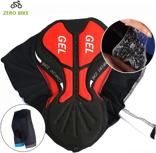 Miniatura 5 de ZEROBIKE Conjunto de camiseta de ciclismo transpirable de manga corta para hombre acolchado 3D pantalones cortos de bicicleta ropa deportiva