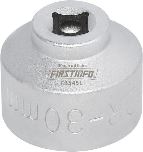 FIRSTINFO F3545L 30mm Hex Bajo Perfil Filtro de Aceite Llave de Tuerca Para Volkswagen Polo y Golf, SEAT Ibiza, y Skoda Fabia con Motores de