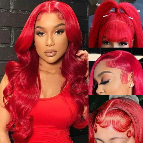 Miniatura 10 de Peluca de cabello humano con encaje frontal 613 de 13 x 6, peluca de cabello humano ondulado 613 con encaje frontal, densidad del 200 %, cabello