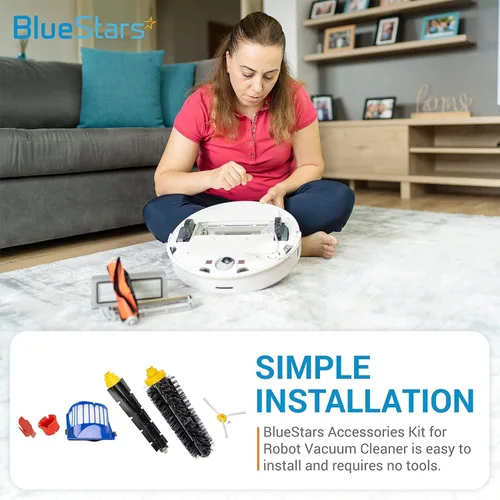 Miniatura 6 de BlueStars Kit de piezas de repuesto para aspiradora i-Robot Roomba 600 Series 694 676 675 692 695 677 671 655 645 690 680 660 650 620 614 y 500