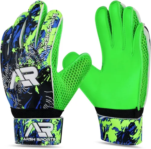 Miniatura 8 de Guantes de portero de fútbol, guantes de portero de fútbol para niños, jóvenes y adultos con fuerte agarre, protección para los dedos de 4mm