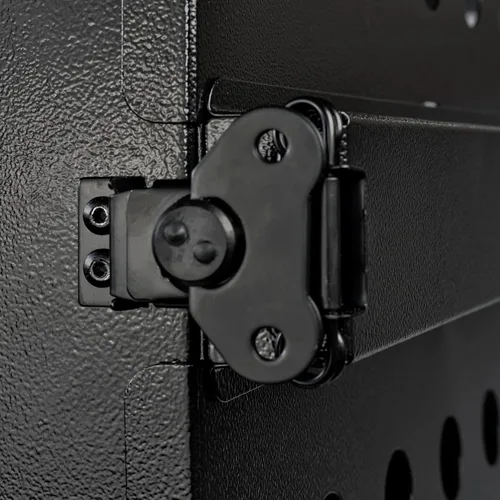 Miniatura 9 de K9 Kennel Boss - Jaula para perros de aluminio con recubrimiento en polvo totalmente plegable y resistente, mediana (negro)