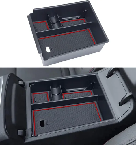 Miniatura 8 de PIMCAR Bandeja organizadora de consola central para Hyundai Tucson Limited e Hybrid SEL 2022-2024, inserto de almacenamiento de reposabrazos de Rojo