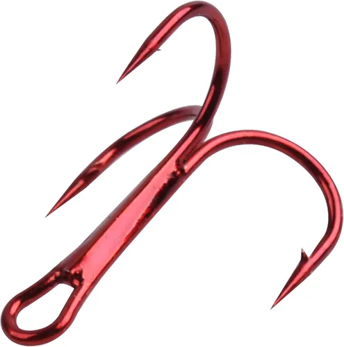 Ganchos agudos rojos de pesca, 80/120 unidades, afilados, redondos, curvados, agudos, ganchos de acero de alto carbono para lubina, trucha, agua