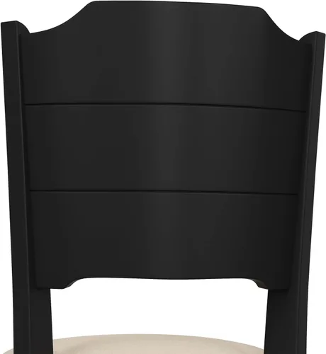 Miniatura 9 de Hillsdale Clarion - Taburete de Altura Giratoria de Madera para Barra, Negro