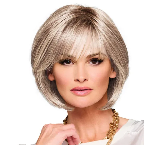 Miniatura 33 de Raquel Welch Made You Look Chin-Length Chic Bob, 100% atado a mano por ropa de pelo, gorra pequeña promedio, RL10/12 castaño iluminado por el sol