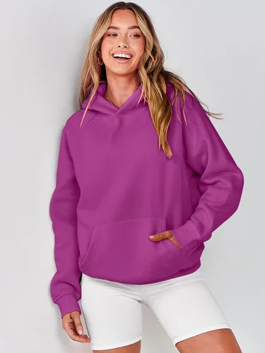 Miniatura 117 de ANRABESS - Sudaderas con capucha para mujer, sobre talla, de vellón de manga larga, modelo de 2024, para otoño