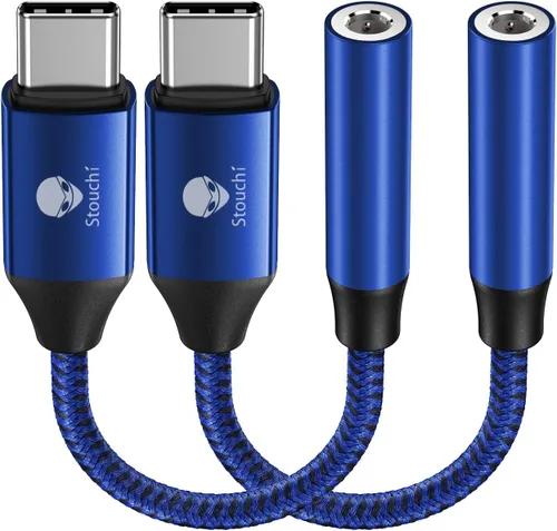 Miniatura 14 de Stouchi Adaptador USB C a dongle de 0.138 in, cable de audio tipo C, chip DAC de alta fidelidad para iPhone 17/16/15, Pixel 9/8/7/6, iPad, Samsung