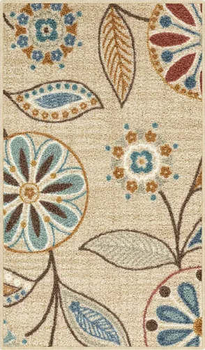 Miniatura 37 de Maples Rugs Reggie - Alfombra de pasillo floral, fabricada en Estados Unidos, lavable, antideslizante, alfombra de interior para cocina, pasillo