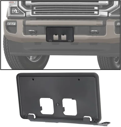 Miniatura 6 de CHEDA Nuevo soporte de placa frontal negro compatible con Ford F250 Super Duty/F350 Super Duty 2020 2021 2022 Super Duty Trucks LC3Z17A385AB