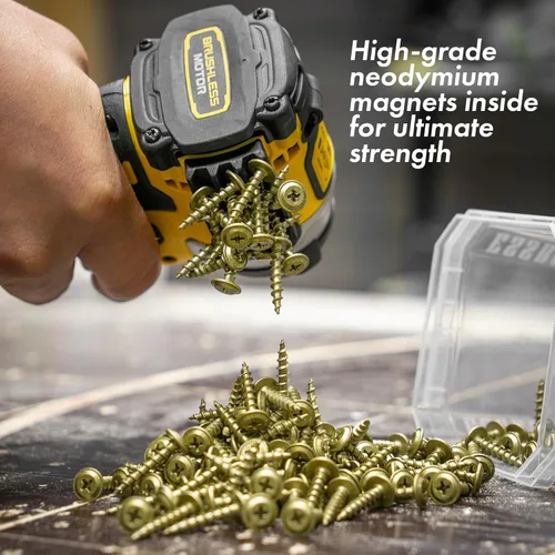 Miniatura 2 de Simon Tools Soporte magnético para taladros de impacto y taladros - Adhesivo súper fuerte - Accesorio de taladro que se adapta a la mayoría