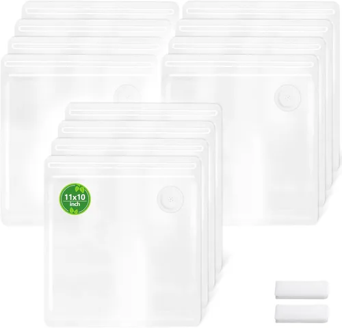 Miniatura 7 de Bolsas de sellado al vacío reutilizables FIRAWER - Bolsas de almacenamiento de alimentos sin BPA, a prueba de fugas para Sous Vide, congelador