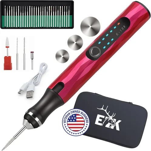 Miniatura 7 de ELK Bolígrafo Personalizador de Grabado para Todos los Materiales - Recargable, Inalámbrico y Amigable para Principiantes - Graba 50+ Superficies