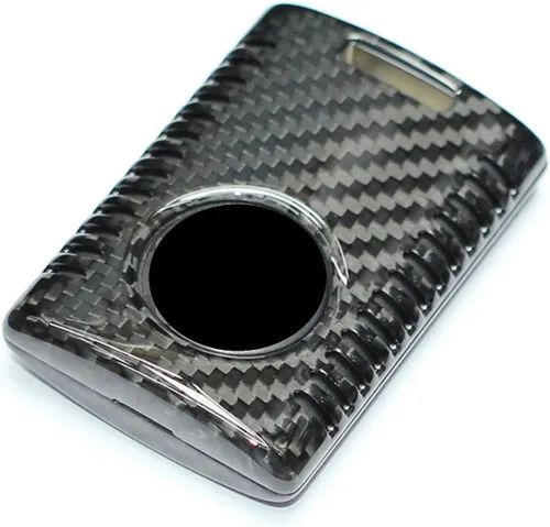 Miniatura 4 de Funda para llavero de fibra de carbono genuina para Chevrolet Captiva Corvette C7 Stingray Coupe Smart Car Remote Key Fob Case para hombres mujeres