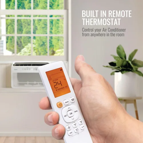 Miniatura 8 de Keystone Energy Star - Aire acondicionado inversor montado en ventana de 8,000 BTU con calor suplementario, unidad de aire acondicionado de ventana