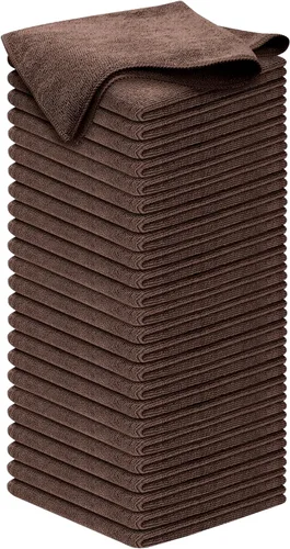 Miniatura 36 de USANOOKS Paño de limpieza de microfibra, 8 piezas de 12 x 11 pulgadas, alto rendimiento, 1200 lavados, toallas ultra absorbentes, tejido de suciedad