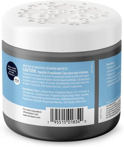 Miniatura 3 de Amazon Basics Gel eliminador de olores, carbón activado, libre de fragancias, 17 onzas, paquete de 1