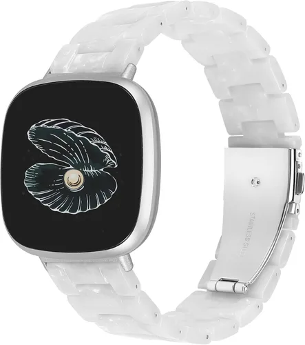 Miniatura 9 de Wearlizer Correa de resina compatible con bandas Fitbit Sense/Versa 3 Bands/Sense 2 Bands/Versa 4 bandas para mujeres y hombres, linda correa