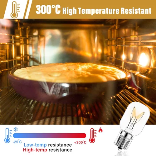 Miniatura 8 de Bombilla para horno microondas Whirlpool, compatible con Whirlpool Maytag GE Amana Over The Range Hood Microondas, base regulable 125V 40W E17, luz