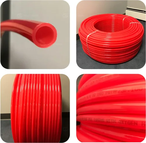 Miniatura 9 de Pex-A - Tubo PEX de 1 pulgada x 100 pies, tubo de agua flexible para calefacción radiante hidrónico, bobina de tubo PEX de 1 pulgada, rojo