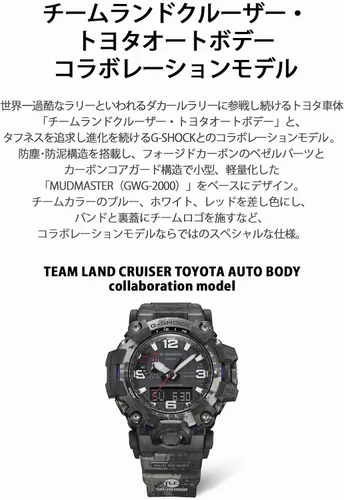 Miniatura 3 de Casio G-Shock MUDMASTER GWG-2000TLC-1AJR Toyota Collaboration Limited Edition productos originales nacionales de Japón