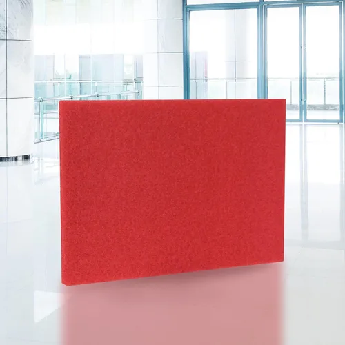 Miniatura 8 de Americo Almohadilla de suelo con búfer roja, para limpieza ligera y pulido, 14 x 28 pulgadas, 5 almohadillas/estuche, hecha de 100% contenido
