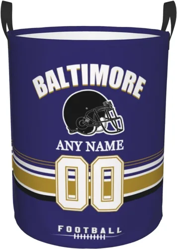 Miniatura 30 de Cesta de lavandería Philadelphia, cesta de lavandería personalizada estilo fútbol, cesta de almacenamiento plegable personalizada con nombre