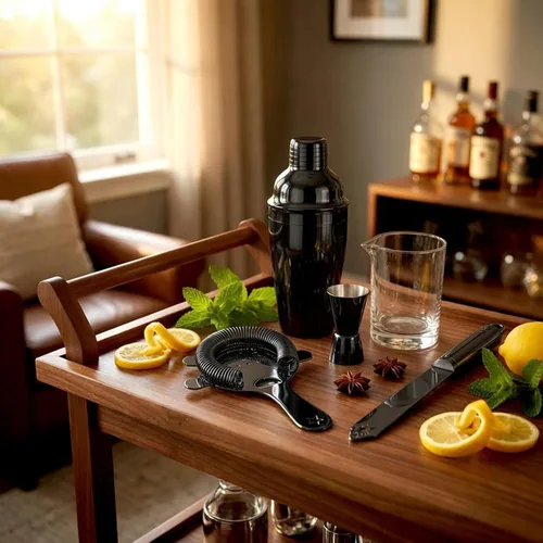 Miniatura 4 de Homestia Hawthorne - Colador de cóctel de acero inoxidable con resorte extraíble de alta densidad para bartending, cocteleras Boston y vasos