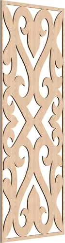 Miniatura 71 de Keene Paneles de pared decorativos de madera con calado, 9 3/8 pulgadas de ancho x 24 3/8 pulgadas de alto x 1/4 de alto, roble rojo rojo (Red Oak)