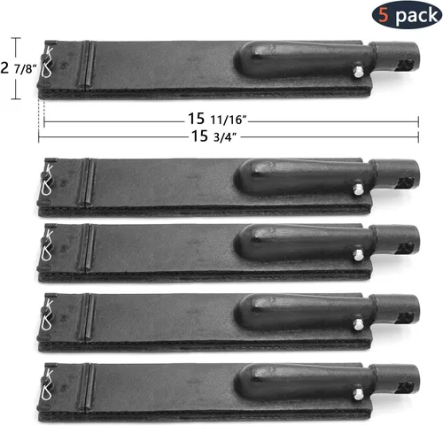 Miniatura 2 de Hongso Reemplazo de quemador de hierro fundido de 15 3/4 pulgadas para barbacoas de barbacoa Galore Turbo 5 quemadores CG5TDBRN, CG5TCN, CG5TCBN