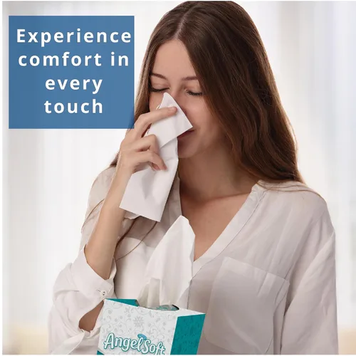 Miniatura 3 de Angel Soft Professional Series - Pañuelo facial de 2 capas (46580), 96 hojas, 36 cajas, paquete a granel, ideal para baños, salas de reuniones