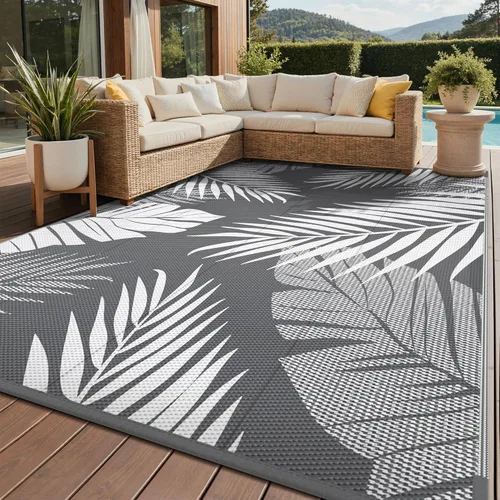 Miniatura 22 de GENIMO - Tapete reversible e impermeable para patios y exteriores, oferta, paja de plástico, para áreas grandes, campamentos, RV, pícnics, terrazas