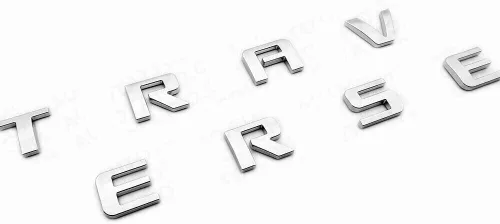 Miniatura 5 de Juego de 3 calcomanías de repuesto para puerta delantera y portón elevable, placa de identificación 3D con logotipo, para el exterior de Traverse