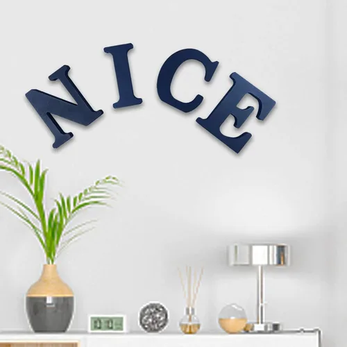 Miniatura 4 de AOCEAN Letras de madera de 6 pulgadas en negro, letra de madera sin terminar para letras decorativas de pared, letras en relieve, letrero de corte B
