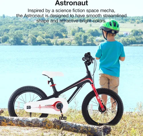 Miniatura 2 de RoyalBaby Bicicleta para niños, ligera de aleación de magnesio de 16/18 pulgadas, para niños y niñas de 4 a 9 años, ruedas de entrenamiento
