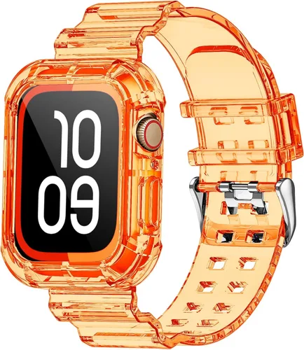 Miniatura 15 de NotoCity - Bandas transparentes para Apple Watch de 38 mm, 40 mm, 41 mm con estuche protector resistente transparente, compatible con Series 9, 8