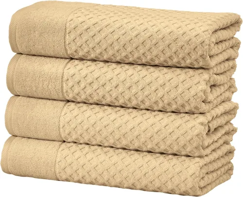 Miniatura 68 de Great Bay Home - Toallas de mano 100% algodón blanco, 6 toallas de baño suaves para manos, altamente absorbentes y de secado rápido, colección
