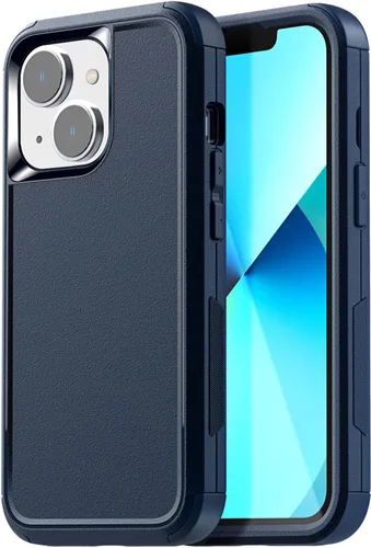 Miniatura 17 de AICase Funda para iPhone 13/iPhone 14 (6.1 pulgadas) con protector de pantalla de cristal, resistente protección contra caídas, cuerpo completo, a
