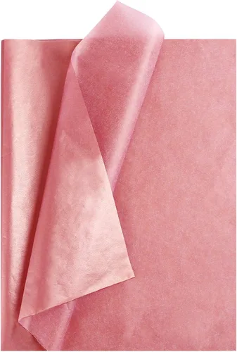 Miniatura 8 de Naler 60 hojas de papel de seda de oro rosa para bolsas de regalo, 14 x 20 pulgadas, papel de regalo de oro rosa a granel para bodas, cumpleaños