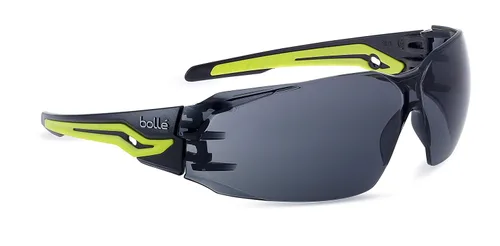 Bollé Safety SILEX SILEXPPSF con lentes gris platino ahumado que protegen contra UVA, UVB, radiación solar, niebla y arañazos. Equipadas con