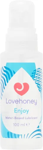 Lovehoney Enjoy Lubricante a base de agua de 3.4 onzas líquidas | Lubricante personal sin fragancia, no pegajoso, no mancha y pH equilibrado para