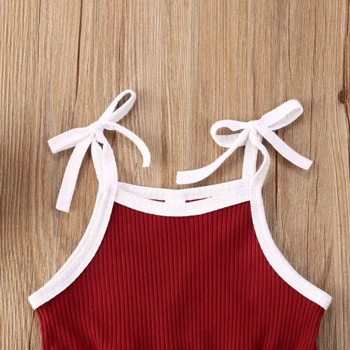 Miniatura 4 de VISGOGO Mameluco para bebés y niñas, monos sólidos, sin mangas, con cinturón, ropa de bebé, trajes