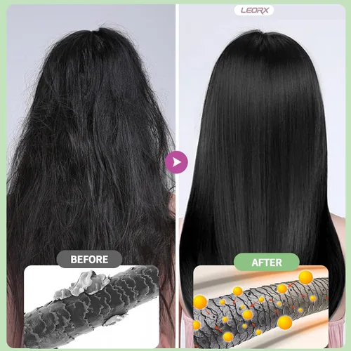 Miniatura 2 de leorx - Paquete de 2 champús de tinte para el cabello negro, 3 en 1, tinte de champú para cobertura de canas, coloración herbaria instantánea