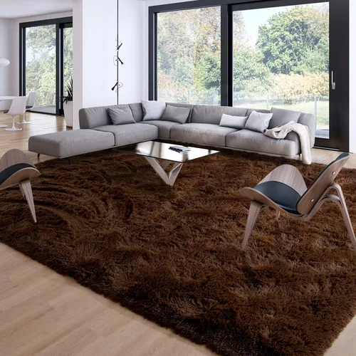 Miniatura 57 de Merelax Alfombra Moderna Suave y Esponjosa Shaggy para Dormitorio Sala de Estar Decoración de Sillas Pequeñas Alfombras Tapetes para Pies Piso, Verde