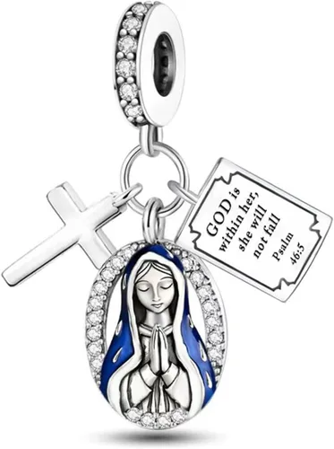 Miniatura 56 de Pulsera y collar de plata de ley 925 con dije de corazón, mariposa, loto, avión, viaje, lindo gato, cuentas, regalo para mujer