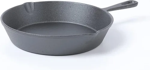 HAWOK Sartén de hierro fundido Sartén de hierro fundido de 8 pulgadas para freír cocinar hornear en gas eléctrico de inducción y en horno