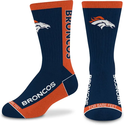 Miniatura 39 de For Bare Feet NFL - Calcetines unisex para niños de la NFL Mvp Crew