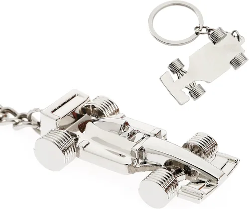 Miniatura 5 de Create Idea 2 llaveros de coche de carreras F1 de metal Fórmula 1, llavero de coche de carreras, bolso de mano, regalo especial para cumpleaños