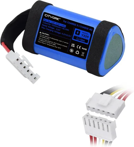 Miniatura 8 de CITYORK Batería de repuesto GSP-1S3P-CH4D de 12000 mAh para altavoz Bluetooth Charge 5, carga recargable de alto rendimiento 5